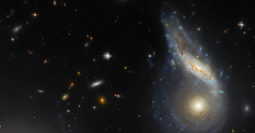 Arp 122 Is Two Different Galaxies Getting Ready To Collide